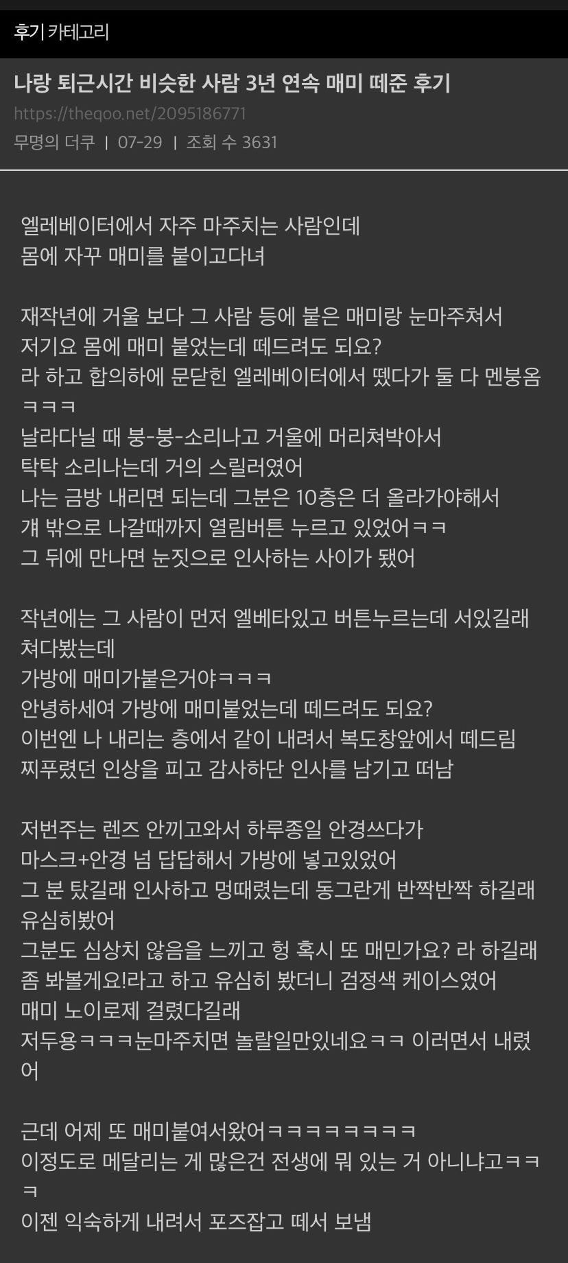 썸네일-나랑 퇴근시간 비슷한 사람 3년 연속 매미 떼준 후기-이미지