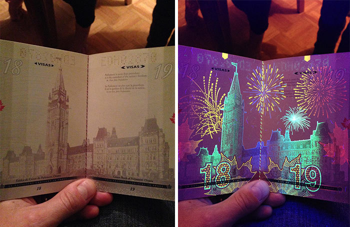 썸네일-캐나다 여권을 자외선에 비추면 나타나는 그림.jpg-이미지