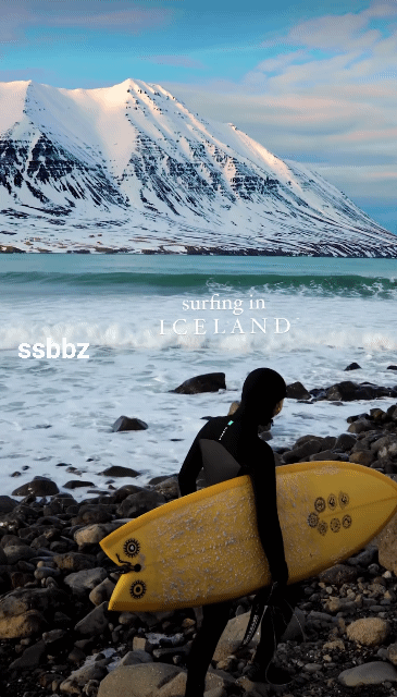 썸네일-눈의 나라 아이슬란드에서 서핑.gif-이미지