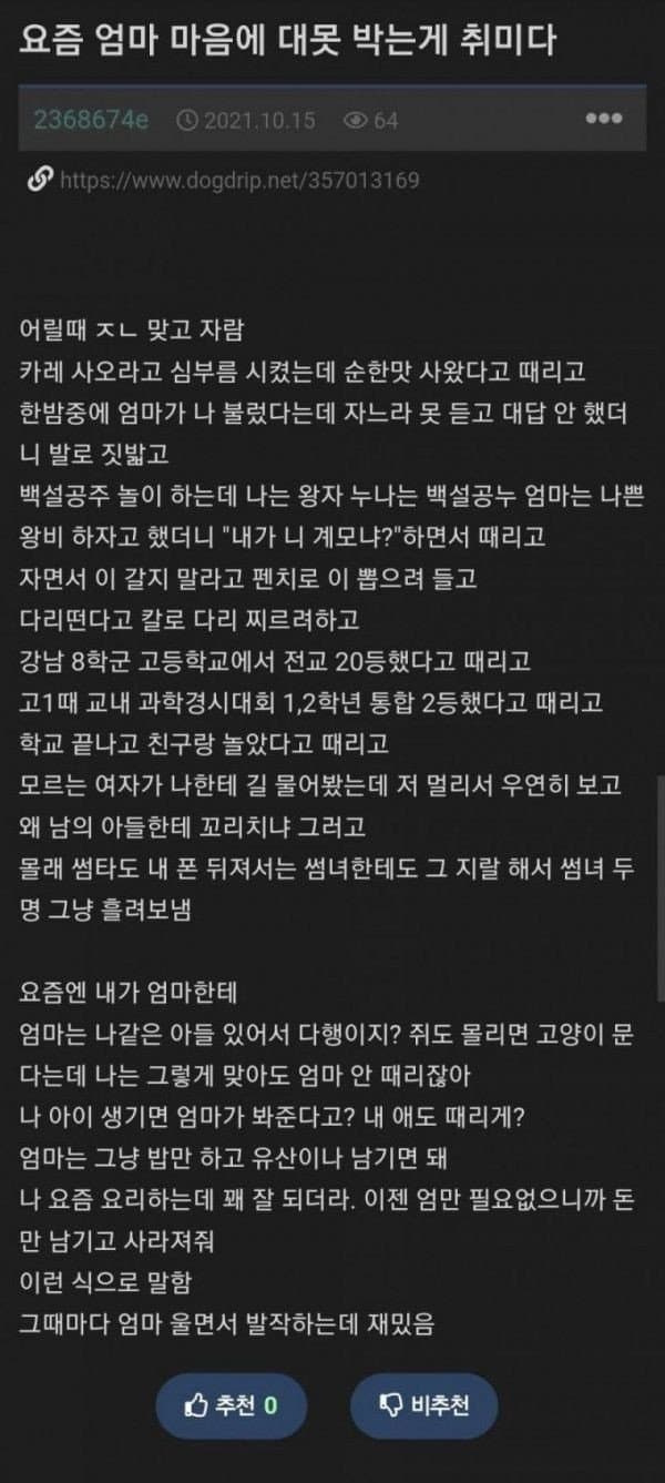 nokbeon.net-싱글벙글 엄마 마음에 대못 박는게 취미-1번 이미지